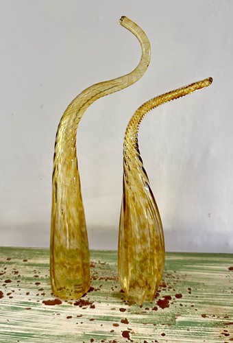 Pair vintage murano glass - vintage,