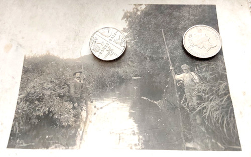 Social history men fishing - social,