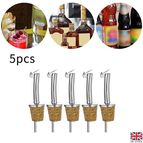 5pcs cork olive oil pourers - olive,