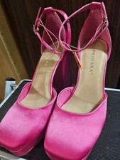 Pink Block heels women's shoes