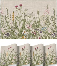 Wildflower Vinyl Placemats