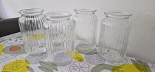 Habitat 18cm Tall Clear Ribbed Glass Cylinder Flower Vase £10/each