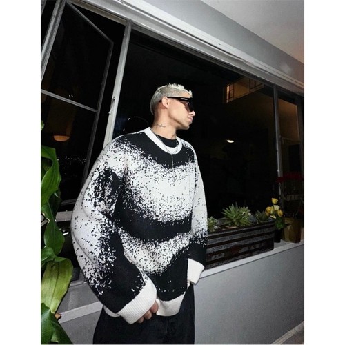 Men zara pixelated jacquard - zara,