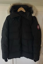 CANADA GOOSE CARSON PARKA - GENUINE - FUR TRIM - BLACK SIZE SMALL *with receipt