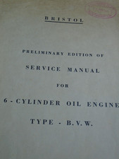 Bristol Diesel Oil  Engine  Type . B. V. W. Service Manual