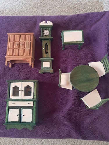 Vintage doll house includes - doll, house,