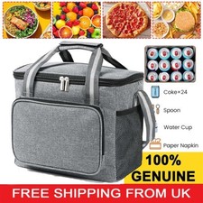 Large Insulated Lunch Bag Adult Kids Men Thermal Cool Hot Food Storage Tote Box