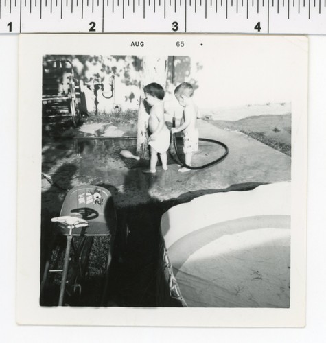 Vintage 1960 photo shadow - /,
