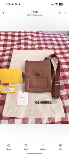Mulberry small anthony bag oak - anthony,