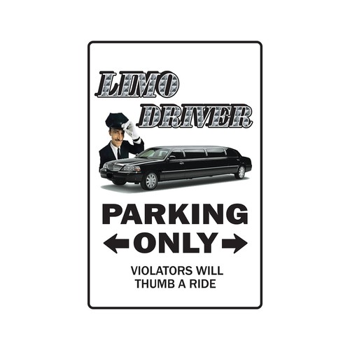 Limo driver sign decals - driver,