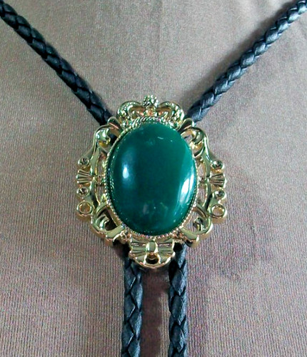B42 western bolo tie - western, gold