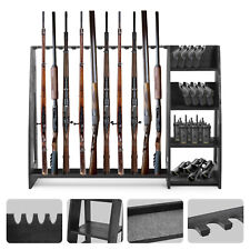 Gun Rack 10-Slot Wood Gun Rack Gun Display Rack holds 10 Rifles Gun Cabinet UK