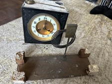 Antique marble /slate 19th century mantle clock parts 