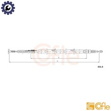 CABLE PULL PARKING BRAKE 431.4