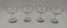 Vintage Babycham Glasses Set Of 4 Wine Champagne Glasses With Deer Design