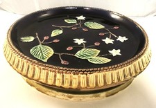 Vintage Majolica Pedestal Cake