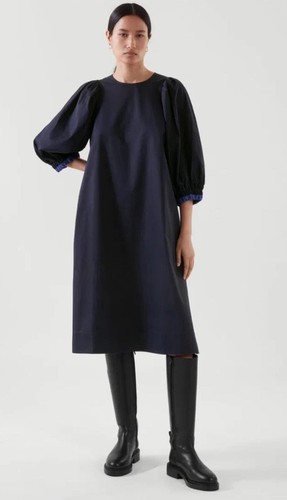 Cos line snocked puff sleeve - line,