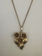  Vintage Gold Tone Rose