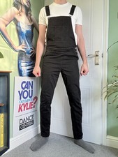 Boohoo Man Black Dungarees