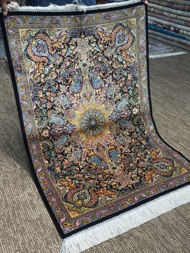 100 silk oriental area rug - silk,