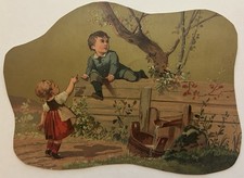 Victorian Die Cut Trade Card