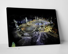 Islamic Canvas Art Kaaba Mecca Mosque Islam Wall Art Religion Print Picture-D201
