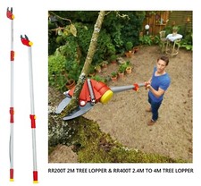 Wolf Garten Power Dual Cut Extendable Bypass tree Loppers PRUNING 2m - 4m