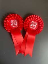 Election rosettes labour - rosettes, party
