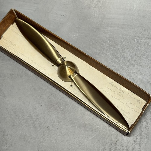 Brass plane propeller - m&s,