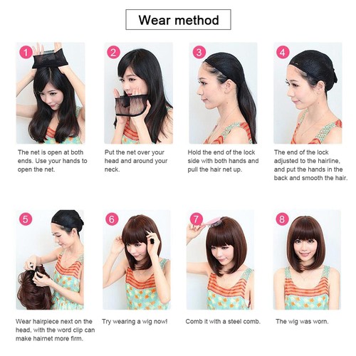 Short synthetic wig - short,