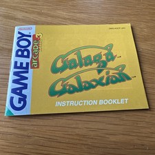 Nintendo Gameboy Arcade Classic 3 Galaga & Galaxian Manual Only