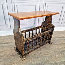 Vintage Magazine Rack Side