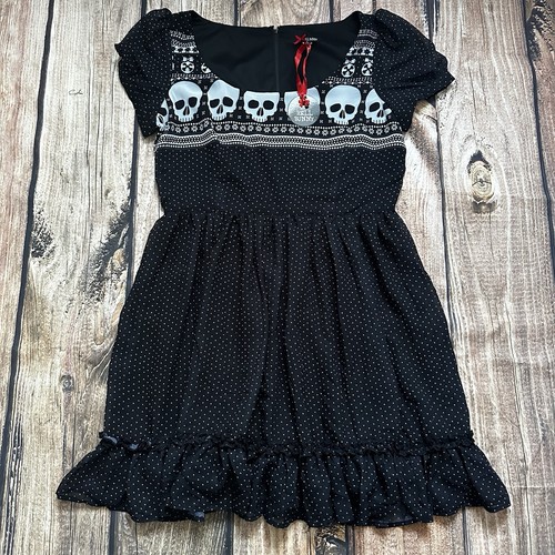 Hell bunny skull print dress - bunny,