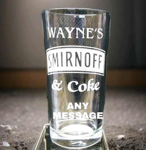 Personalised engraved smirnoff - personalised,