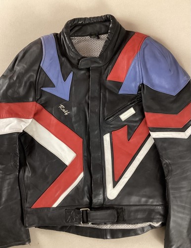 Vintage leather biker - leather, jacket