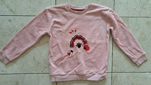 Pink velour top jumper - top,