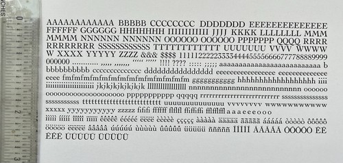 New letterpress type - new,