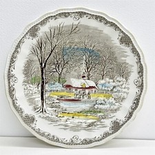 Enoch Wedgwood Round Plate Anne Hathaways Cottage Scene Farmhouse 10in