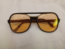 Ray-Ban Powderhorn RB4357 Chocolate Frames Orange Evolve Lenses 58mm