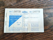 Motor Fuel Ration Book 1970s Unused - Rationing Feared But Never Happened.