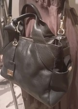 Next faux Leather large black