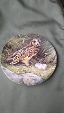 Wedgwood, Bond's Owls, The Hawk Short Eared Owl. Terence James Bond Plate 20.2cm
