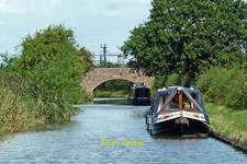 Photo 12x8 Moored narrowboats
