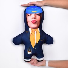 Air Hostess | Personalised Mini Me™ | Photo Doll | Face Teddy | Funny Photo Gift