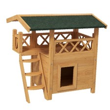 Cat Enclosure Two Story Wooden