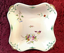 BEAUTIFUL ROCKINGHAM/BRAMELD CABINET DISH WITH FLORAL SPRAYS - PATT 621 - C1840s