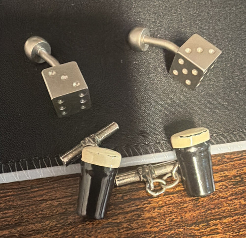 Men chain link cufflinks - men’s,