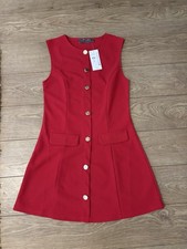 Red Dress With Faux Gold