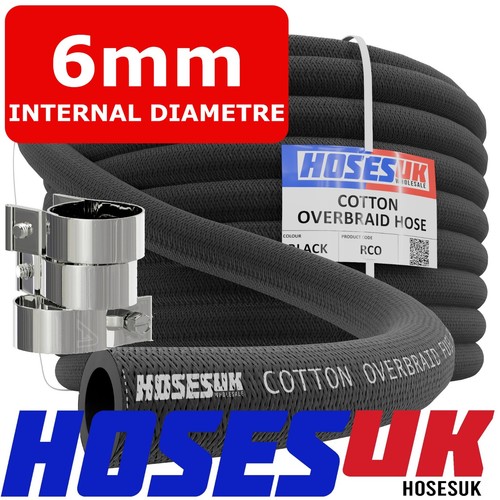 6mm fuel hose cotton overbraid - fuel,