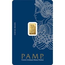 1g Pure Gold Bar PAMP Swiss